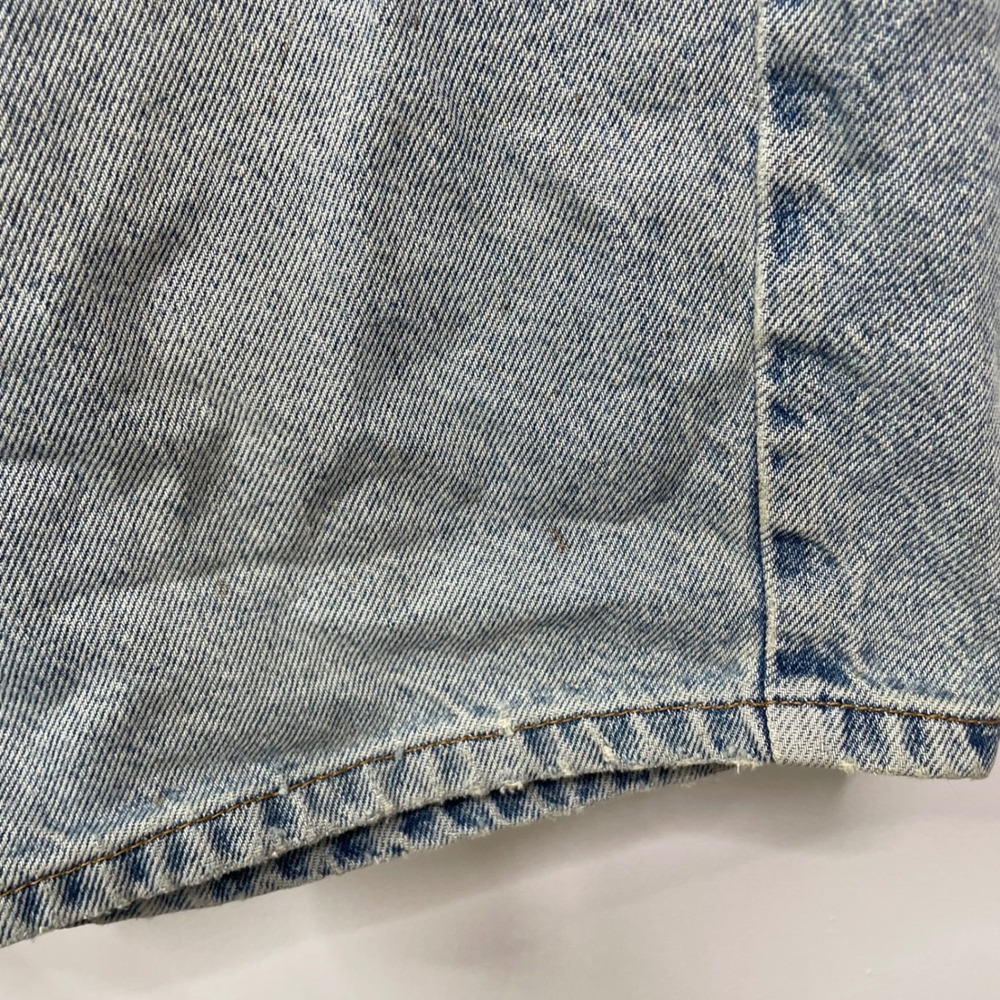 Vintage 90s Levis 550 Orange Tab Denim Shorts Baggy Thrashed 34 Jorts Skate Work - Picture 3 of 13